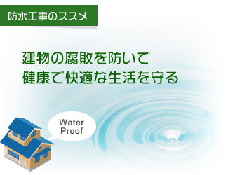 建物の腐敗を防いで健康で快適な生活を守る